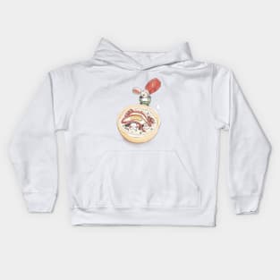 Cute Food Couple Kids Hoodie